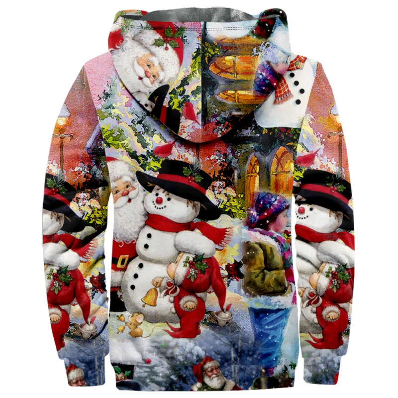 Christmas Cotton Coat Hooded Sweater for mem