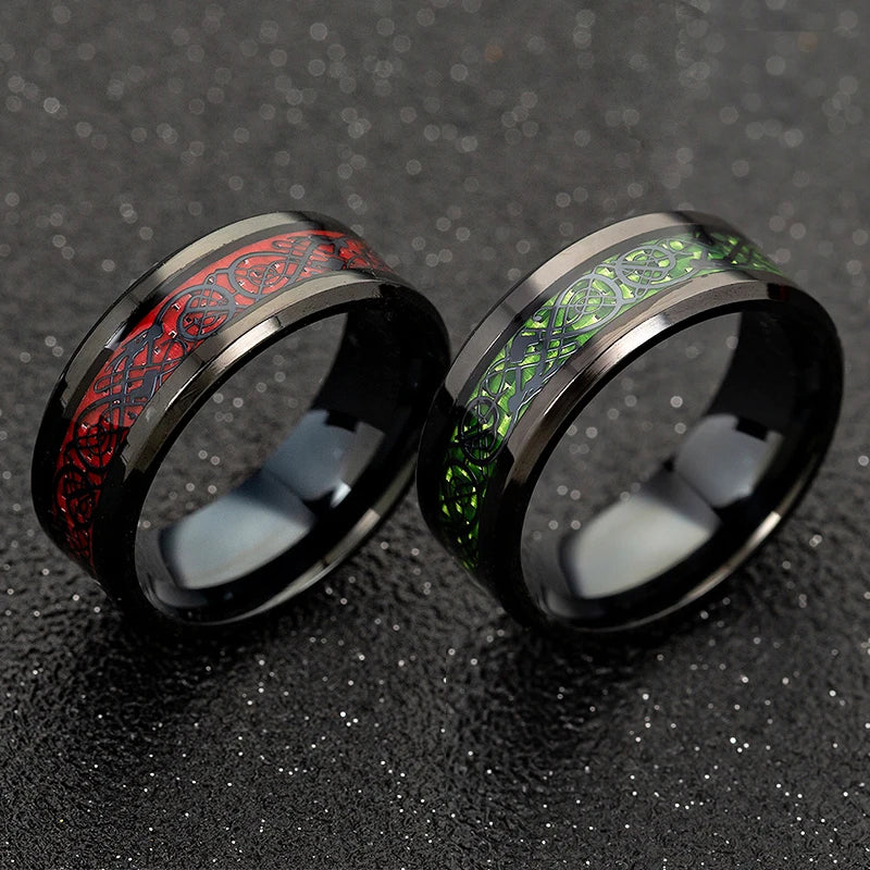 Fashion Men Stainless  Dragon Ring