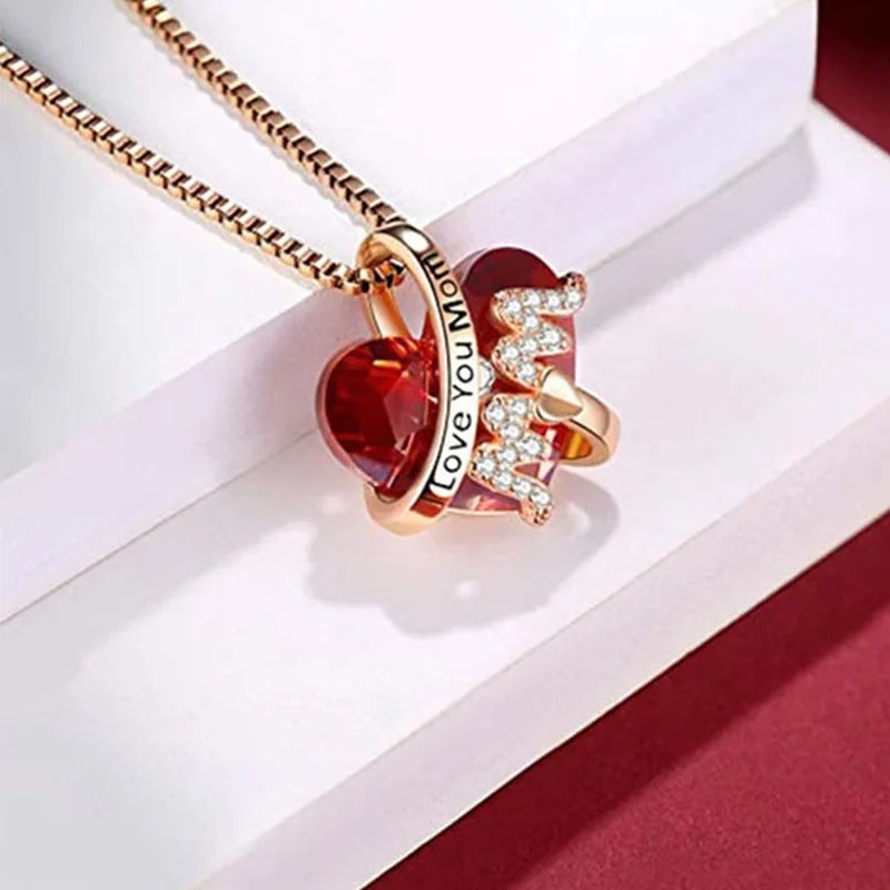 Luxury Fashion "Mom" Pendant Necklace