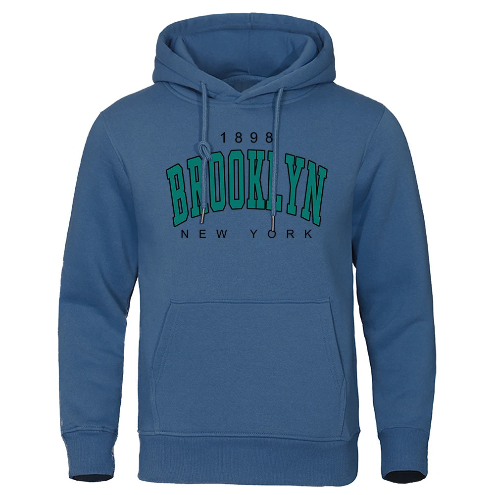 1898 Brooklyn New York Printed Mens Hoody