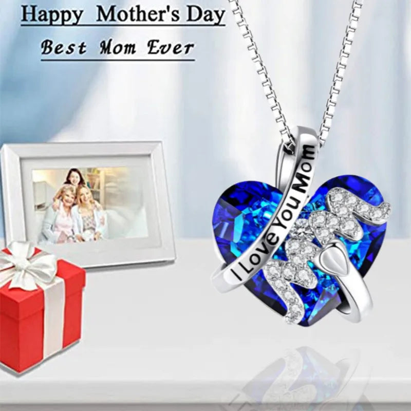 Luxury Fashion "Mom" Pendant Necklace